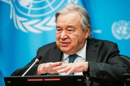 António Guterres at a UN conference
