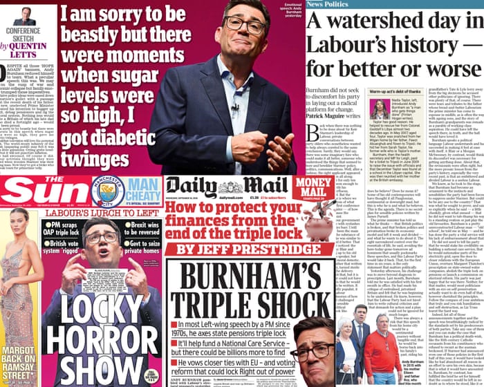 ‘Oozing everyman charm’: what the papers say about Andy Burnham’s speech