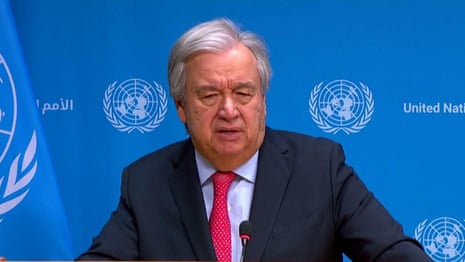 UN chief says Israeli forces creating 'massive obstacles' for aid in Gaza – video