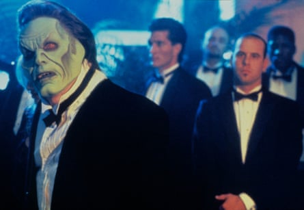 Peter Greene, transformed by the mask, left, in The Mask, 1994.