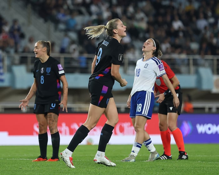 Lionesses take control of World Cup playoff tie but unfancied Greece still in fight