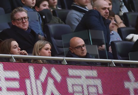 Daniel Levy is seen in the stands
