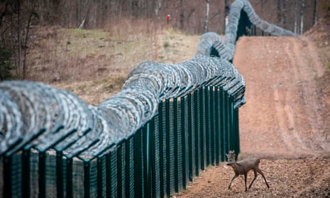 Task Force Rusich is asking for information on installations such as the fence on the Latvian-Russian border, which was built in 2019.