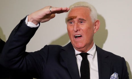Roger Stone waits for testimony at a House judiciary committee hearing on Capitol Hill in Washington DC on 11 December 2018. 
