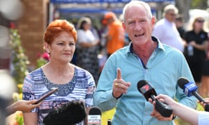 Pauline Hanson and Steve Dickson