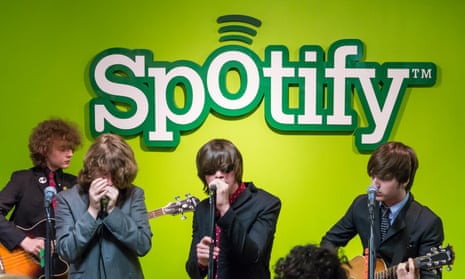 Irish band the Strypes perform for a Spotify set.