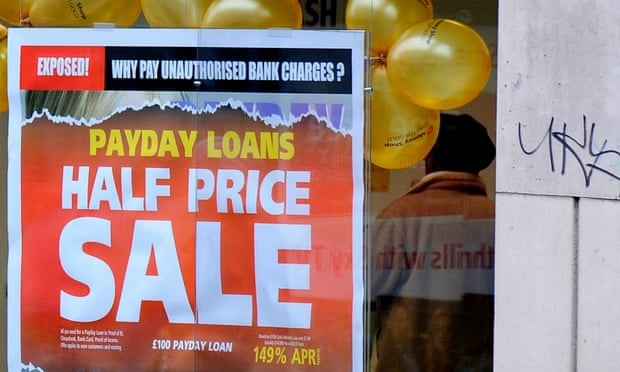 Adver in a payday loans shop