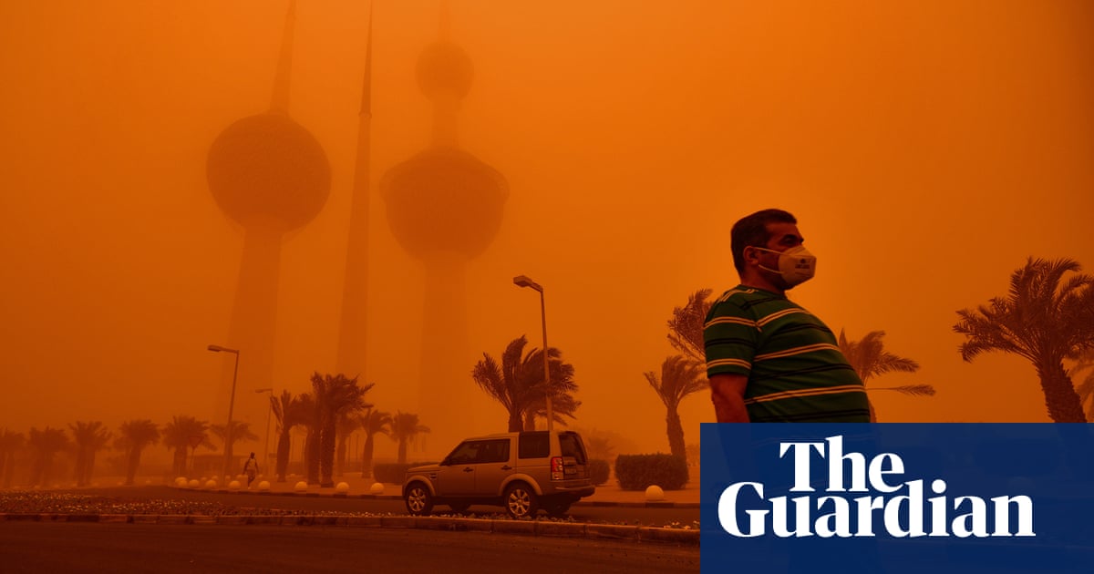 ‘Apocalyptic skies’: the dust storms devastating Gulf states and Syria