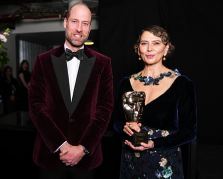 William, Prince of Wales and Donna Langley.