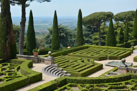 The Apostolic Palace gardens in Castel Gandolfo.