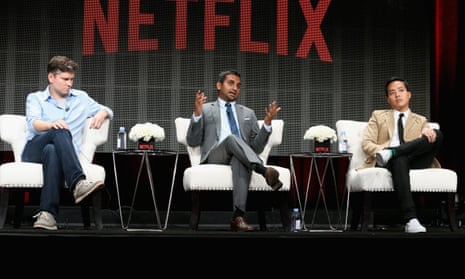 The Master of None panel at the TCAs, with Aziz Ansari