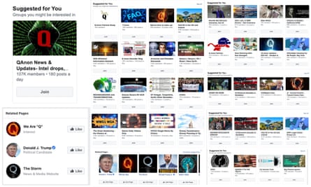 More than 100 Facebook pages, profiles, groups, and Instagram accounts with at least 1,000 followers or members each dedicated to QAnon.