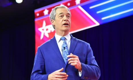 Nigel Farage at CPAC on Friday.