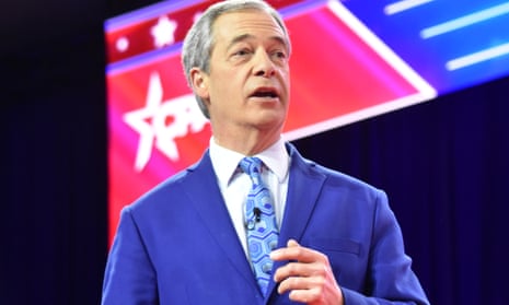 Nigel Farage speaking in the US in March