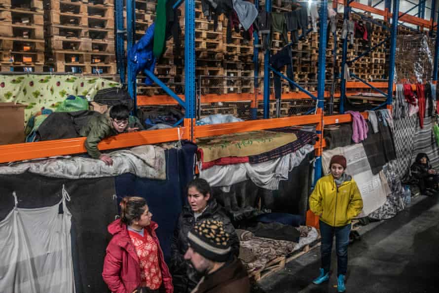 People in the warehouse