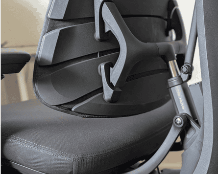 Back of the LiberNovo office chair