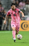 Inter Miami’s Argentine forward #10 Lionel Messi controls the ball during the Major League Soccer (MLS) regular season football match between Inter Miami CF and CF Montreal at Nu Stadium in Miami, Florida, on August 29, 2026.