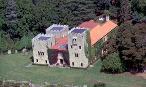 Aerial view of the Pazo de Meirás, Francisco Franco’s summer residence