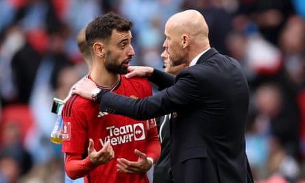 Bruno Fernandes’s petulance isn’t ideal, particularly not for a captain, but that may be less pronounced in a better side.