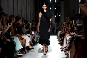 ‘The emphasis has switched from skin to fabric’ … model Kaia Gerber at the Max Mara show during Milan fashion week spring/summer 2019.