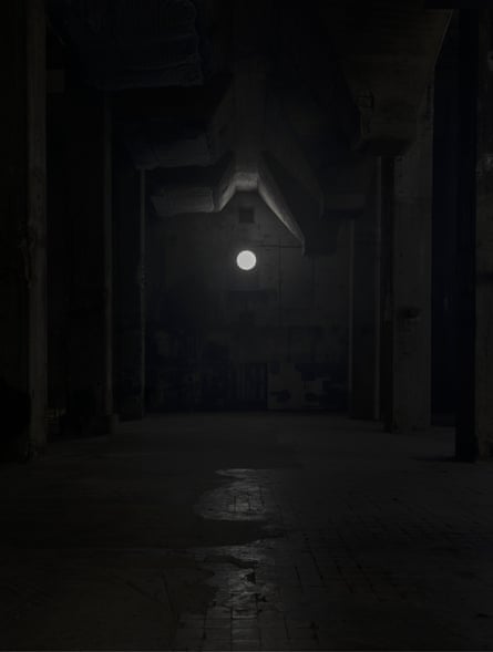 Distances are hard to gauge … film still from Pierre Huyghe’s Liminals, at Halle am Berghain, Berlin.