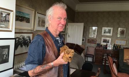 Ed Vulliamy with the original Dogger, whom he received for Christmas in 1959 (he thinks).