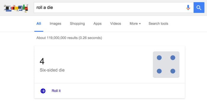 15 fun things to type into Google, Google