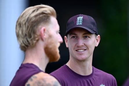 Ben Stokes and Harry Brook in conversation