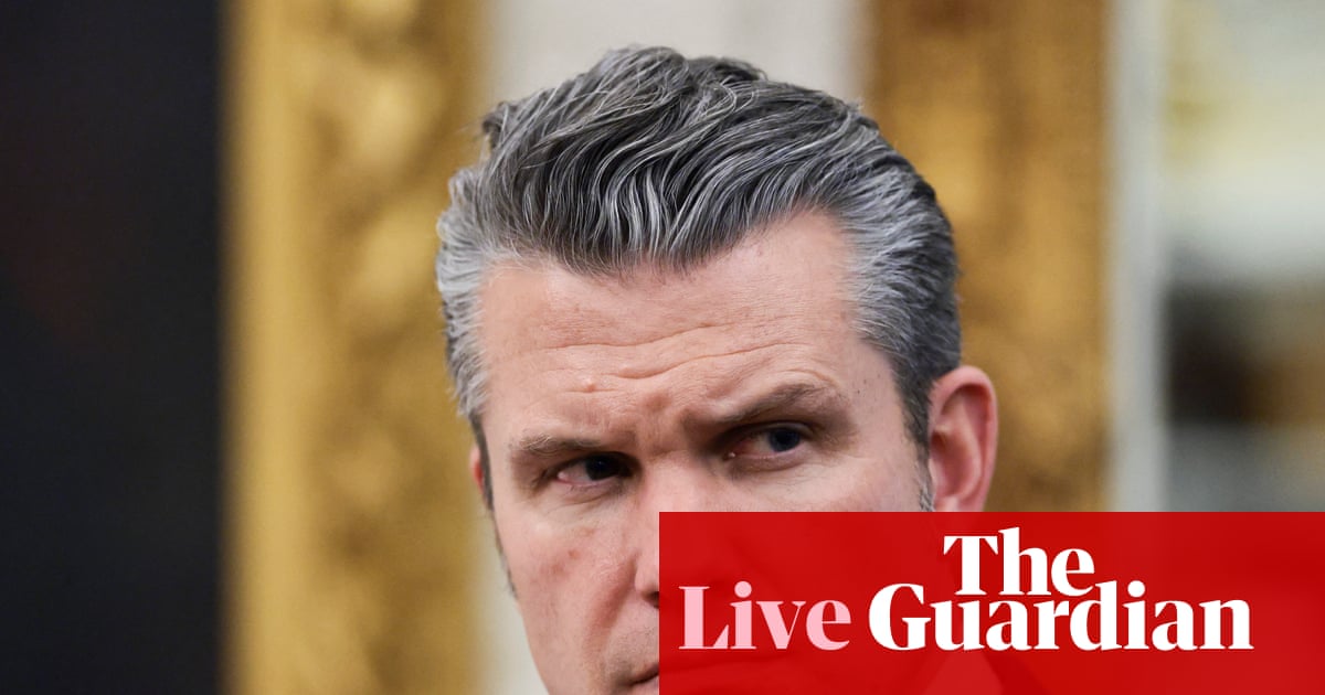 Trump backs Hegseth as defense secretary denies ordering second strike on boat – US politics live