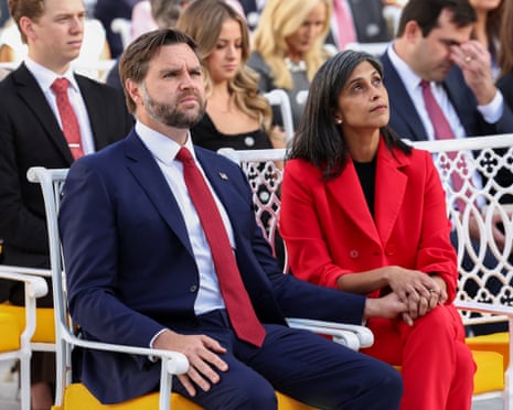 JD Vance repeats comments he wants wife Usha to convert to Christianity | JD Vance | The Guardian