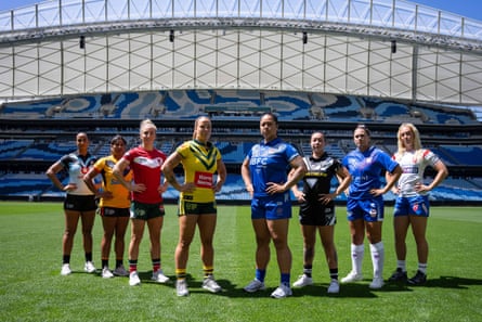 The captains of the Women’s World Cup sides.