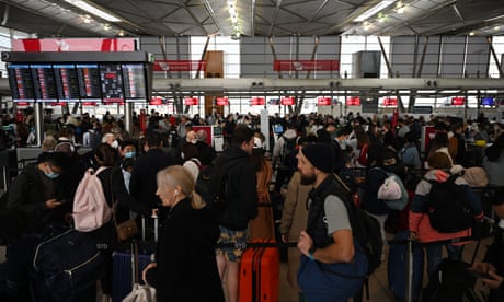 Commuters wait to check their baggage at Sydney T2 Domestic Airport Terminal in Sydney, Saturday 2 July