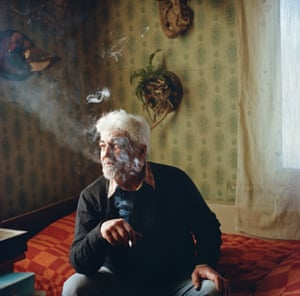 Rustam Effendi’s friend and protégé, Parkev Kazarian, an ethnic Armenian refugee from Baku, Azerbaijan, in his home in a village near Gyumri, Armenia, on 22 April 2022. For more than a decade, Effendi and Kazarian went on butterfly hunting trips together.