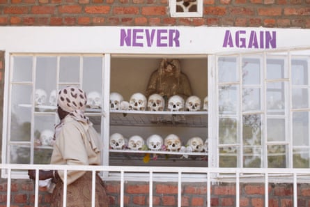 A memorial to the more than 11,000 Tutsi men, women and children murdered at Kibuye.