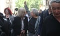 Sally Challen, with lawyer Harriet Wistrich, leaving the Old Bailey after hearing she will not face a retrial over the death of her husband Richard Challen in 2010.<br>TCGWAF Sally Challen, with lawyer Harriet Wistrich, leaving the Old Bailey after hearing she will not face a retrial over the death of her husband Richard Challen in 2010.