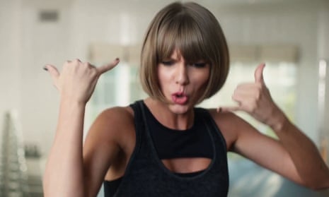 Taylor Swift featured in Apple Music ads.