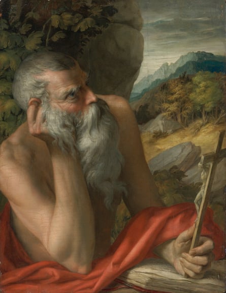 Painting of Saint Jerome, originally attributed to the circle of Parmigianino. Sotheby’s has called the painting a fake and reimbursed the buyer.