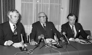 Former British Olympic Association chairman Sir Denis Follows (centre) insisted sporting boycotts ‘never do anyone any good’, much to the chagrin of Margaret Thatcher.