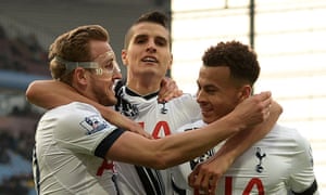 Harry Kane, Érik Lamela and Dele Alli playing for Tottenham