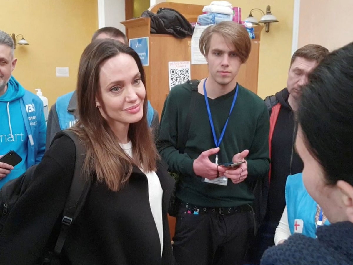 Angelina Jolie makes surprise visit to Ukraine | Ukraine | The Guardian