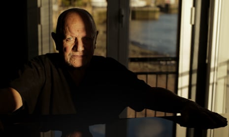 Steven Berkoff at home in Limehouse, London.