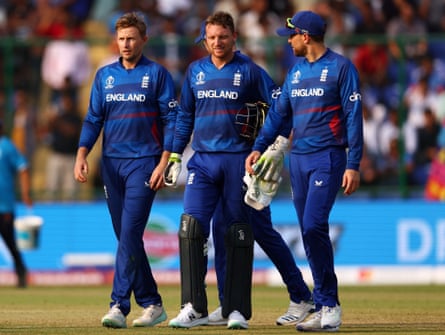 Joe Root and Jos Buttler during the World Cup in India