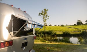 The Wells Airstreams in Herefordshire. Glamping