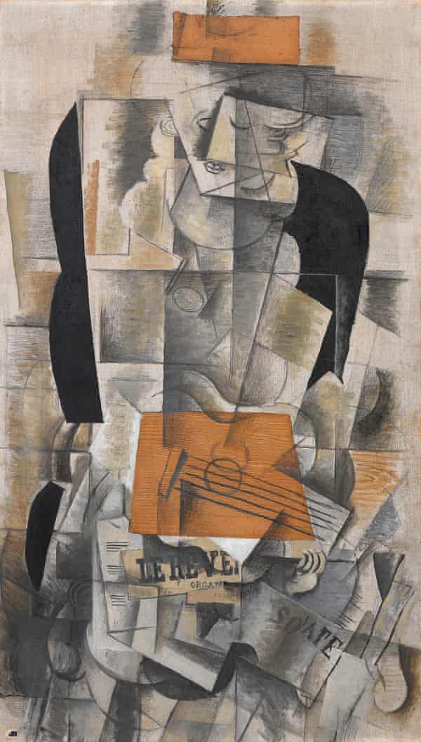 Woman with a guitar (Femme à la guitare) 1913, Georges Braque.