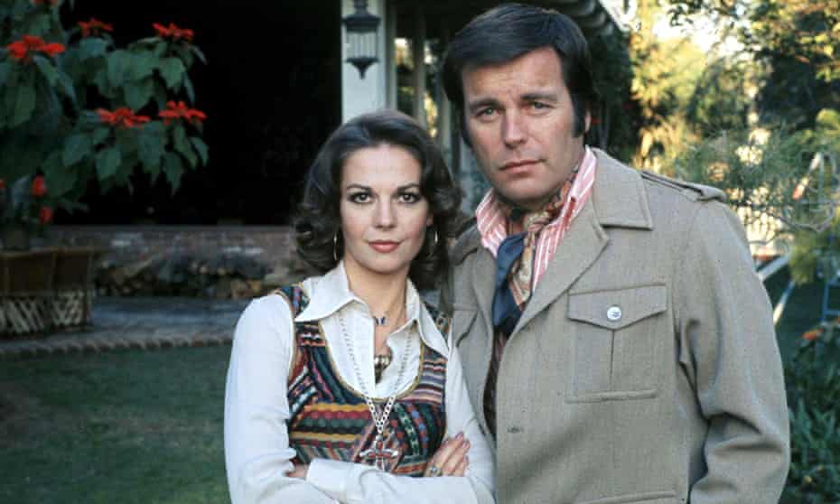 Robert Wagner and Natalie Wood in their garden.