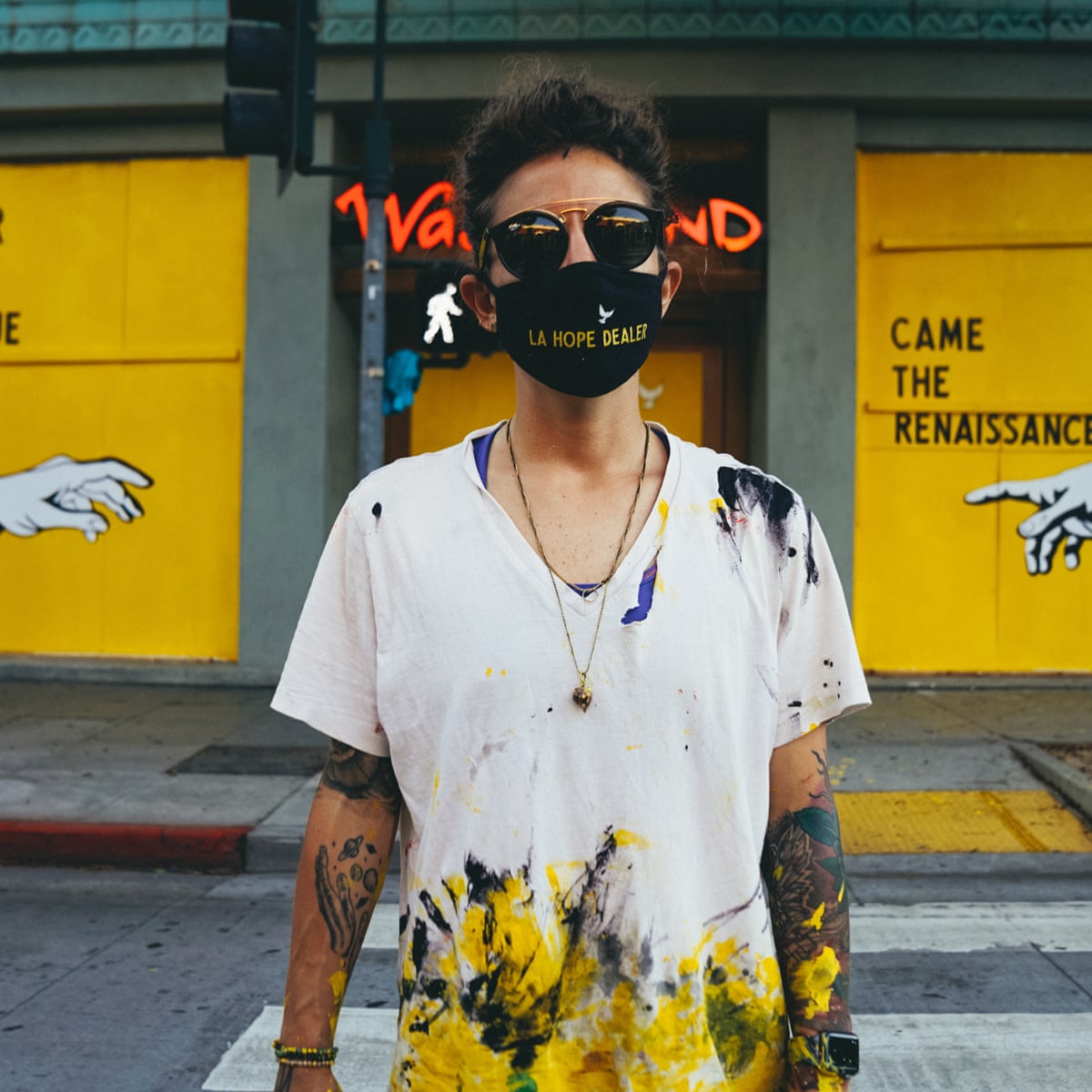 I Wanted To Give Hope The Artists Making Upbeat Coronavirus Murals Street Art The Guardian I Wanted To Give Hope The Artists Making Upbeat Coronavirus Murals Street Art The Guardian