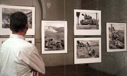 Some of David Douglas Duncan’s war images on show in Perpignan, France, 2008