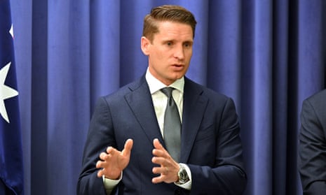The shadow minister for defence, Andrew Hastie, at Parliament House in Canberra on Tuesday.