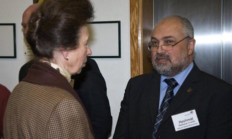Heshmat Khalifa, who resigned from IRW on Wednesday, meeting Princess Anne.