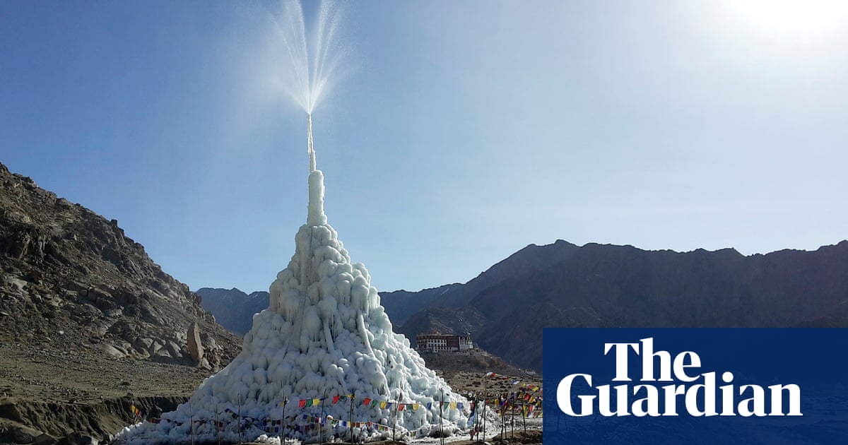An ingenious idea to build artificial glaciers at lower altitudes using pipes, gravity and night temperatures could transform an arid landscape into a